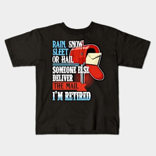 Funny Retired Postal Carrier Kids T-Shirt